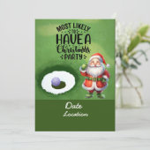 サンタクロース付きゴルフクリスマスデ救ート 招待状 (スタンド正面)