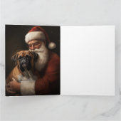 サンタクロース付きボクサーフェスティバルクリスマス カード (内部)
