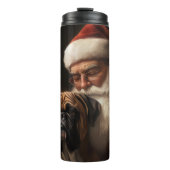 サンタクロース付きボクサーフェスティバルクリスマス タンブラー (正面)