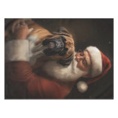 サンタクロース付きボクサーフェスティバルクリスマス テーブルクロス (正面(横))