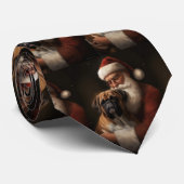 サンタクロース付きボクサーフェスティバルクリスマス ネクタイ (ロール)