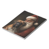 サンタクロース付きボクサーフェスティバルクリスマス ノートパッド (回転)