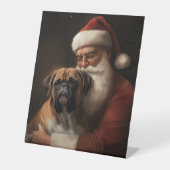 サンタクロース付きボクサーフェスティバルクリスマス 台座サイン (正面)