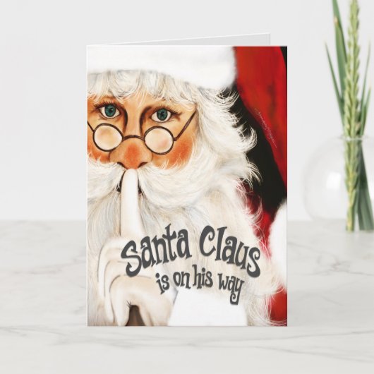 サンタクロース伝統的ファン引用文キッズフェスティバル カード (正面)