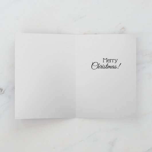 サンタクロース伝統的ファン引用文キッズフェスティバル カード (内部)