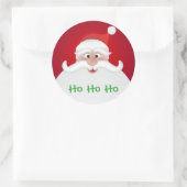 サンタクロース光沢、大、3インチ(6枚) ラウンドシール (バッグ)