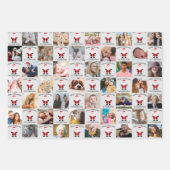 サンタクロース写真クリスマスラッピング紙シート ラッピングペーパーシート (正面2)