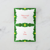 サンタクロース写真フレーム シーズンカード (内部)