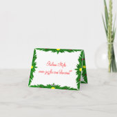 サンタクロース写真フレーム シーズンカード (裏面)