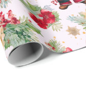 サンタクロース冬の果実のクリモダンスマス ラッピングペーパー (ロールコーナー)