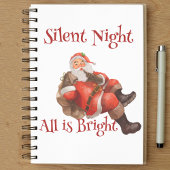 サンタクロース冬の水の色ヴィンテージクリスマス ノートブック