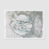 サンタクロース冬、雪青の工芸を広く 薄葉紙 (正面)