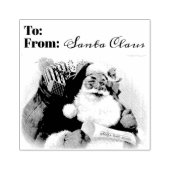 サンタクロース切手 ラバースタンプ (インプリント)