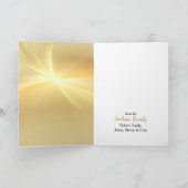 サンタクロース列車ビンテージクリスマス カード (内部)