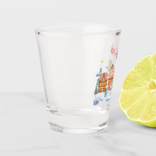 サンタクロース北極クリスマスビレッジ ショットグラス (左)