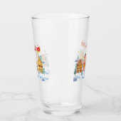 サンタクロース北極クリスマスビレッジ タンブラーグラス (左)