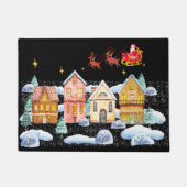 サンタクロース北極クリスマスビレッジ ドアマット (正面)