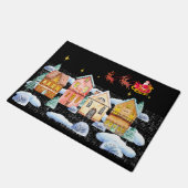 サンタクロース北極クリスマスビレッジ ドアマット (アングル)