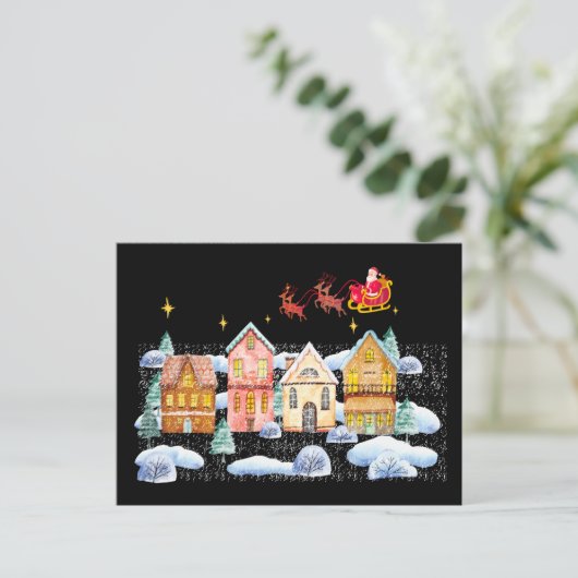 サンタクロース北極クリスマスビレッジ ポストカード (スタンド正面)