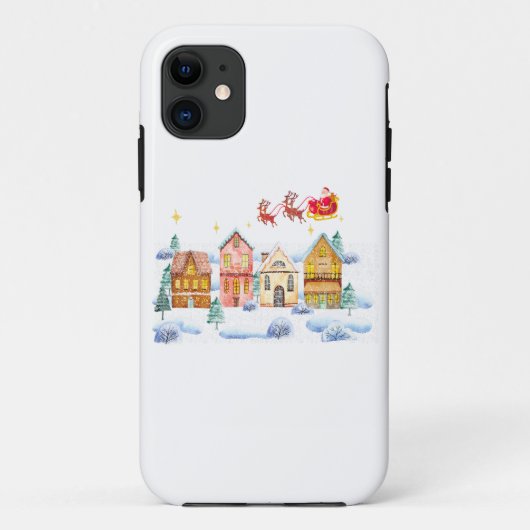 サンタクロース北極クリスマスビレッジ Case-Mate iPhoneケース (裏面)