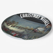 サンタクロース北極クリスマス ペーパープレート (アングル)