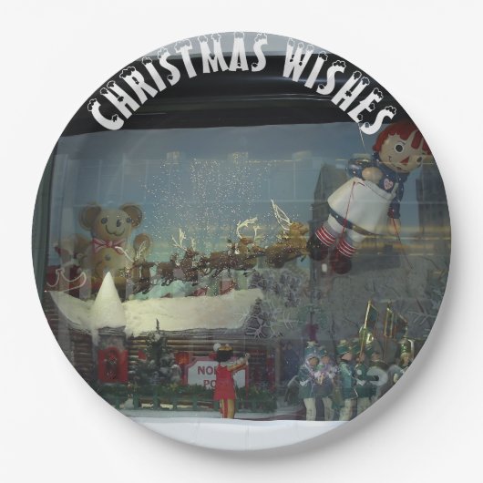 サンタクロース北極クリスマス ペーパープレート (正面)