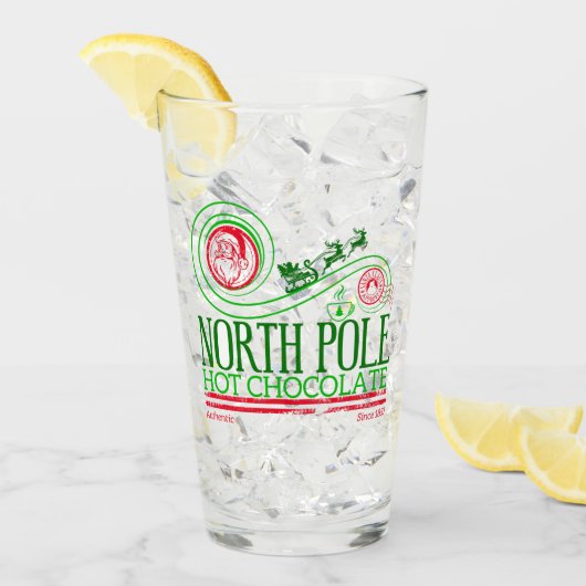 サンタクロース北極ホットチョコレート タンブラーグラス (アイス正面)