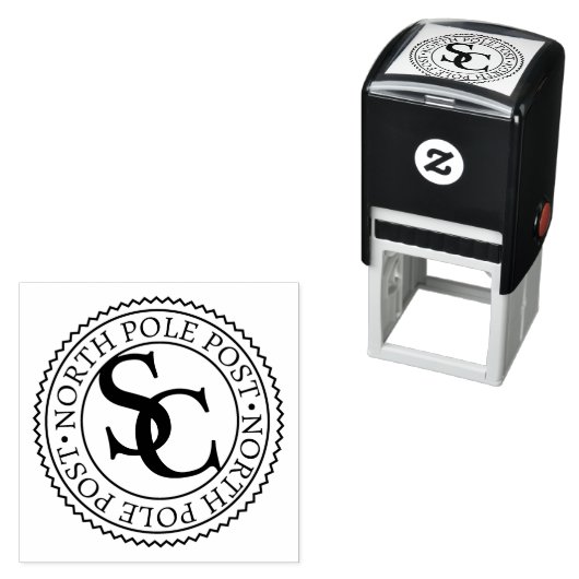サンタクロース北極ポストからの公式スタンプ セルフインキングスタンプ (インサイチュ)