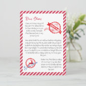 サンタクロース北極メールからのクリスマスレター 招待状 (スタンド正面)