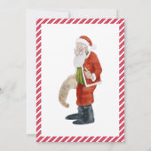 サンタクロース北極メールからのクリスマスレター 招待状 (裏面)