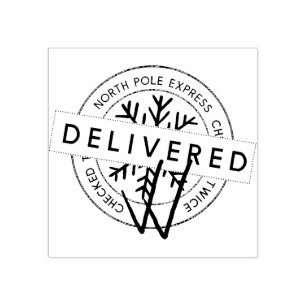 サンタクロース北極表現郵便配達 ラバースタンプ