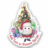 サンタクロース卵クリスマス シール (正面)