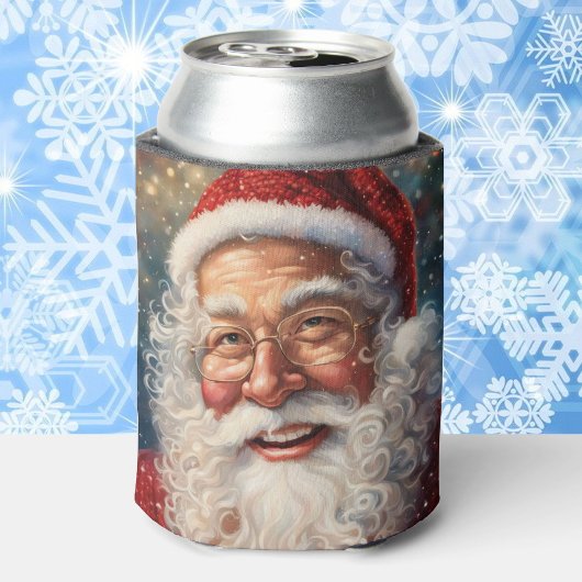 サンタクロース名を追加クリスマスプレゼント 缶クーラー