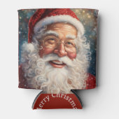 サンタクロース名を追加クリスマスプレゼント 缶クーラー (正面)