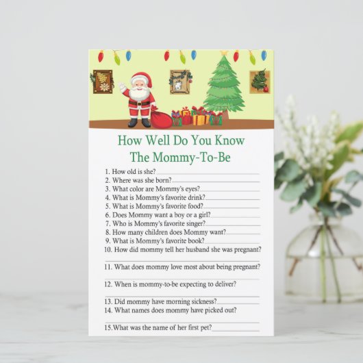 サンタクロース君は赤ちゃんシャワーをどれだけ知っているか (スタンド正面)