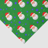 サンタクロース喜びクリスマスグリーンレッドホリデー 薄葉紙 (詳細)