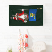 サンタクロース国旗とモンタナ 横断幕 (インサイチュ)