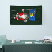 サンタクロース国旗とモンタナ 横断幕 (トレードショー)