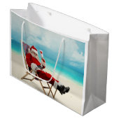 サンタクロース夏 ラージペーパーバッグ (正面アングル)