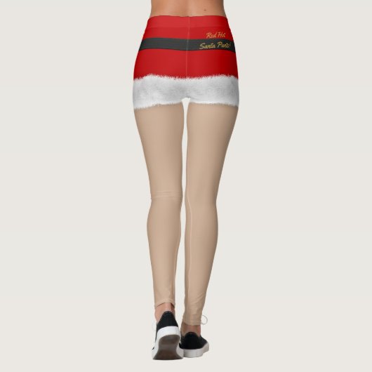 サンタクロース夫人がクリスマスおもしろいの衣装 レギンス (裏面)