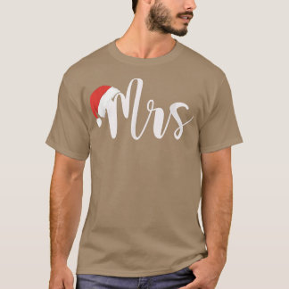 サンタクロース夫人のおもしろいクリスマスマッチングカップルWi Tシャツ