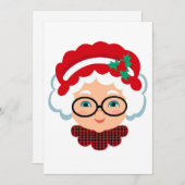 サンタクロース夫人のクリスマスカード シーズンカード (正面/裏面)