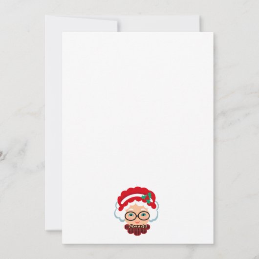 サンタクロース夫人のクリスマスカード シーズンカード (裏面)