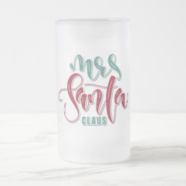 サンタクロース夫人 フロストグラスビールジョッキ