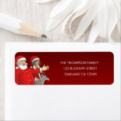 サンタクロース夫妻サンタクロース。 ラベル (インサイチュ)