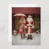 サンタクロース夫妻 シーズンポストカード (正面/裏面)