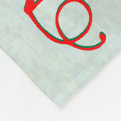 サンタクロース夫妻 フリースブランケット (角)