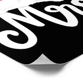 サンタクロース夫婦がクリスマスに合わせる ポスター (角)