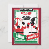 サンタクロース対クランプスボクシングマッチグッド対イビル シーズンカード (正面)