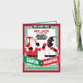 サンタクロース対クランプスボクシングマッチグッド対イビル シーズンカード (正面)